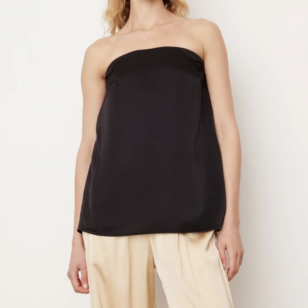 Esse Studio Mono Strapless Black Column Top NWT Size 2